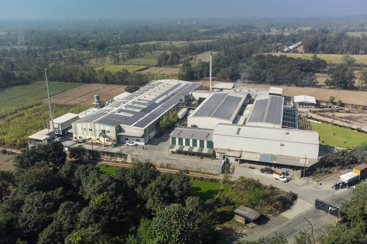 Aerial view of Zippy's Jaspur plant in Uttarakhand